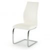 Elis Leather Dining Chair - White - Image 2