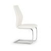 Elis Leather Dining Chair - White