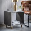 Bergen Grey Cube Lamp Table - Image 2