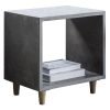 Bergen Grey Cube Lamp Table