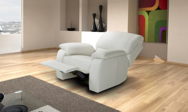 Calia Italia Chiara Italian Leather Recliner Chair