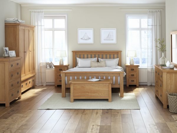 Ely Oak Slatted Bed Frame - Image 2