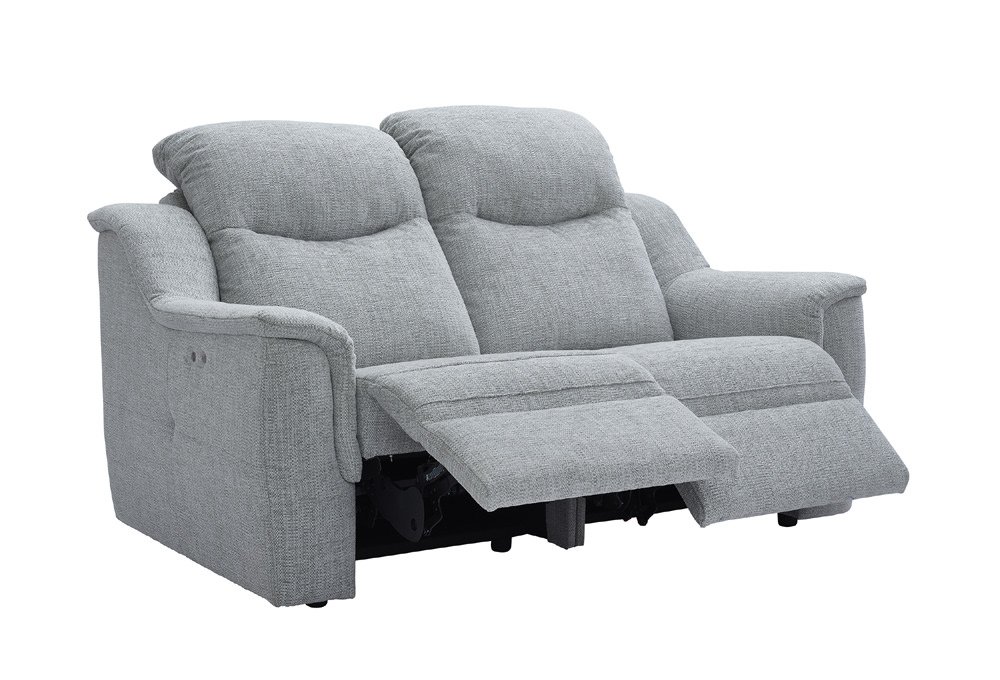 2 Seater Power Recliner Fabric Sofa Baci Living Room