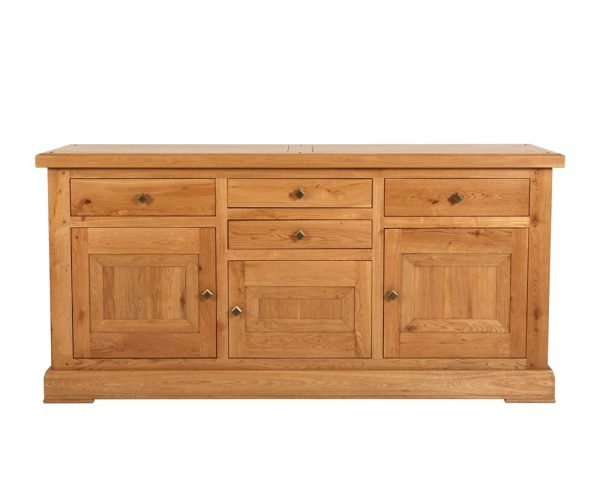 Lyon Heritage Solid Oak 3 Door Sideboard-	LY007(W10) Finish