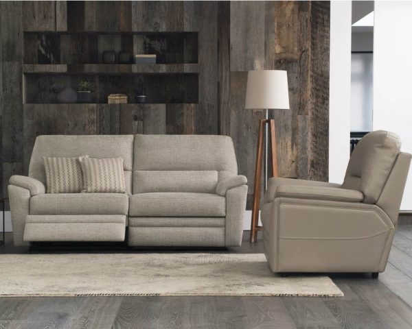 Parker Knoll Hampton Leather 2 Seater Double Reclining Sofa - Image 2