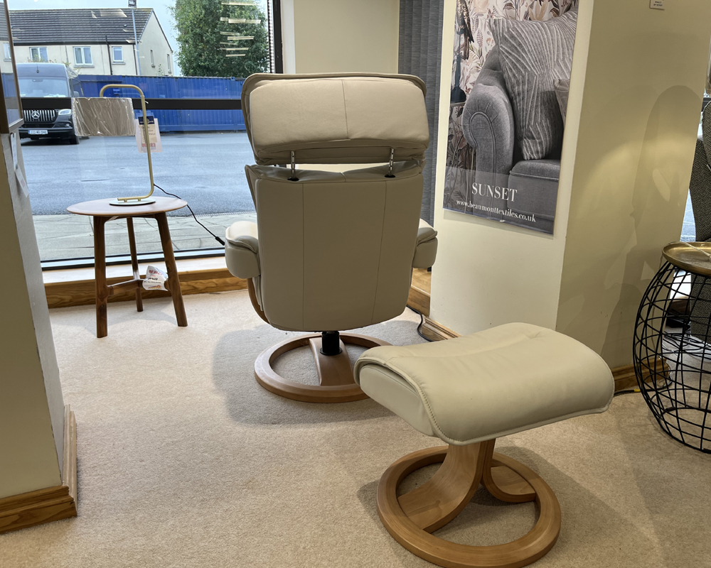 GPlan Bergan Leather Standard Chair back