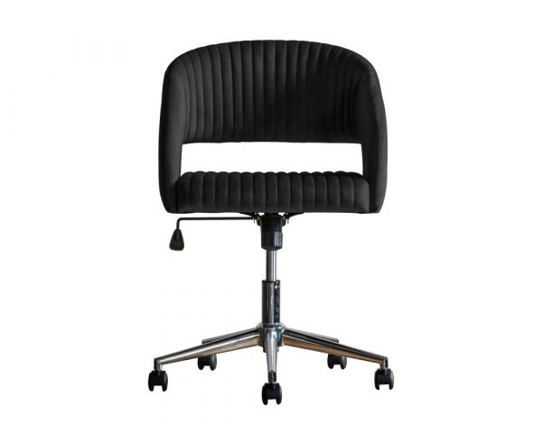 Murray Swivel Chair - Black Velvet