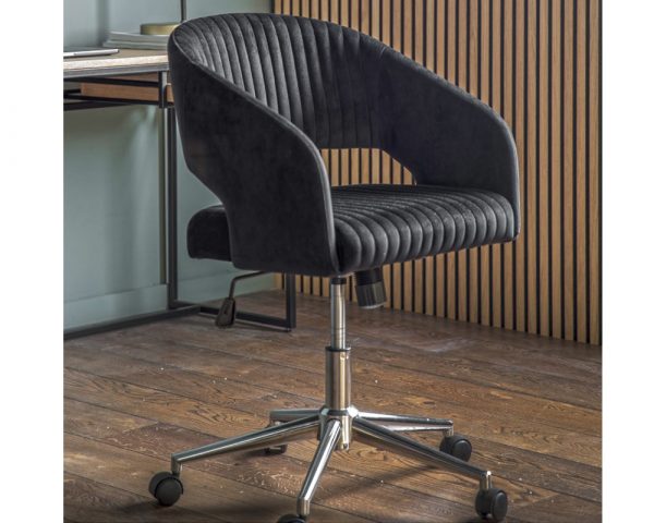 Murray Swivel Chair - Black Velvet - Image 2