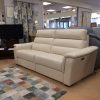 Calia Italia Vulcano Leather 3 Seater Double Powered Recliner Sofa & Powered Chair - Image 3