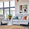 G Plan Ellis Fabric Small Double Power Recliner Sofa - Image 6