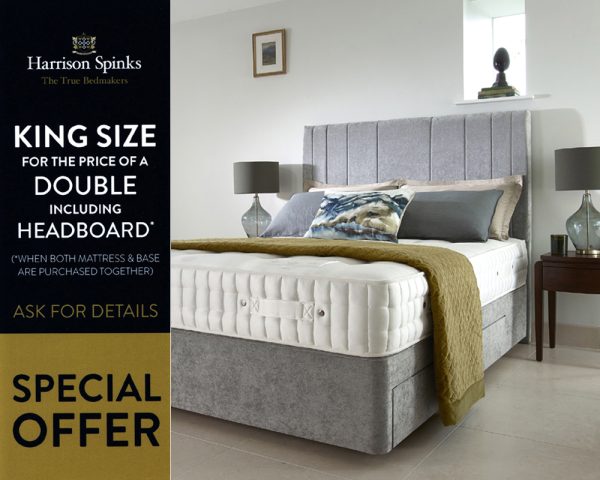 Harrison King Size @ Double Price on Mattresses, Divan Beds & Headboards