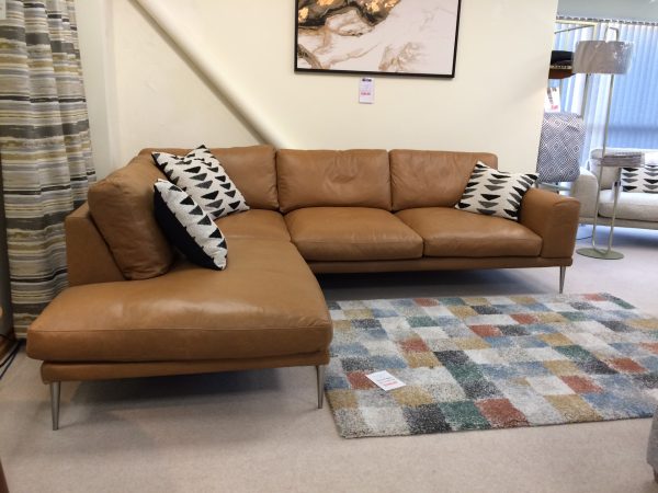 Vegas Leather Corner Sofa - Image 2