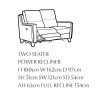 Parker Knoll Portland Leather 2 Seater Power Recline Sofa - Image 2