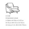 Parker Knoll Portland Power Recliner Chair Sizes