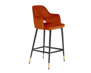 Brianna Bar Stool - Velvet Rust