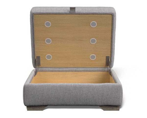 Juliet Fabric Storage Footstool - Image 3