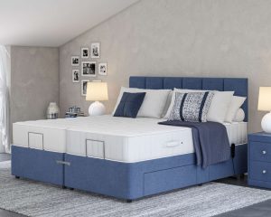 FLAT - MEMORY ON POCKET - 2 X EXECUTIVE - SIDE DRAWERS - UNO BLUEY - PRESTON