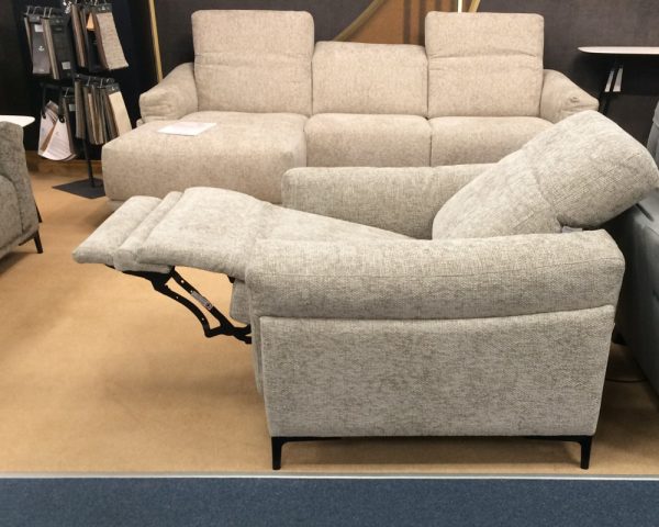 Calia Italia David Fabric Power Recliner Chair