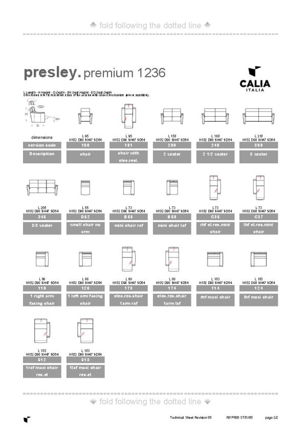 Calia Italia Presley Leather 2 Seater Sofa - Image 4