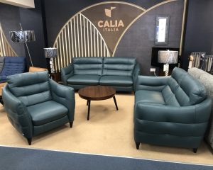 CAlia Italia Cabrini Leather 3 Seater, 2 Seater & Armchair