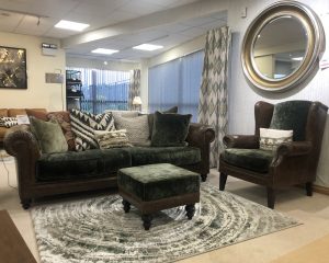 Tetrad Constable Midi Sofa, Wing Chair & Footstool