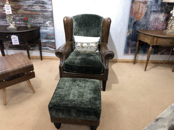 Tetrad Constable Wing Chair & Stool 2