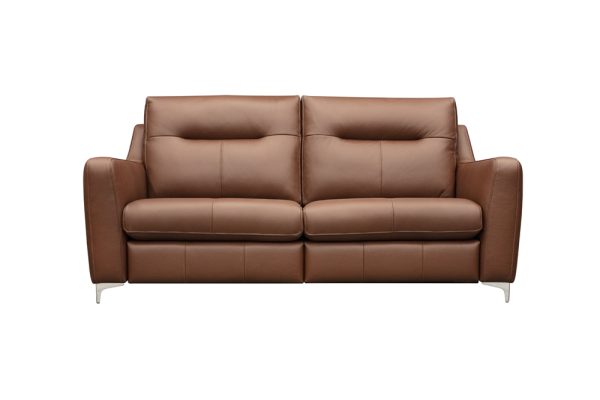 Austen large sofa front - leather
