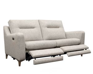 G Plan Austen Fabric Large Sofa With Double Powered Footrest