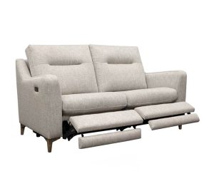 G-Plan-Austen-Fabric Small Sofa With Double Powered Footrest