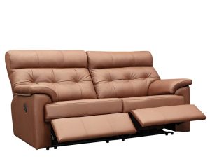 G Plan Laurie Leather 3 Seater Double Power Recliner Sofa