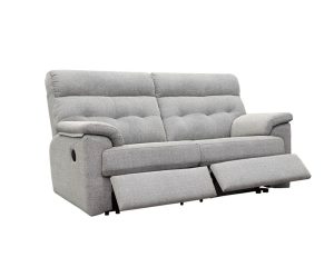 g plan laurie fabric 2 seater double power recliner sofa