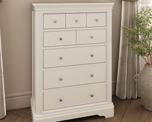 Mabel Bone 8 Drawer Tall Chest