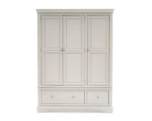 Mabel Taupe 3 Door Wardrobe Front