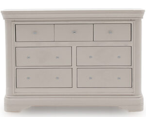 Mabel Taupe Dressing Chest - 7 Drawer