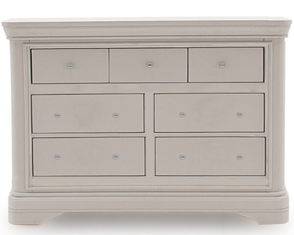 Mabel Taupe Dressing Chest - 7 Drawer