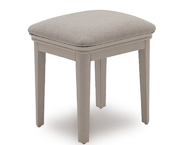 Mabel Taupe Dressing Stool Angle