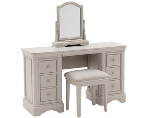 Mabel Taupe Dressing table, Stool & Vanity Mirror