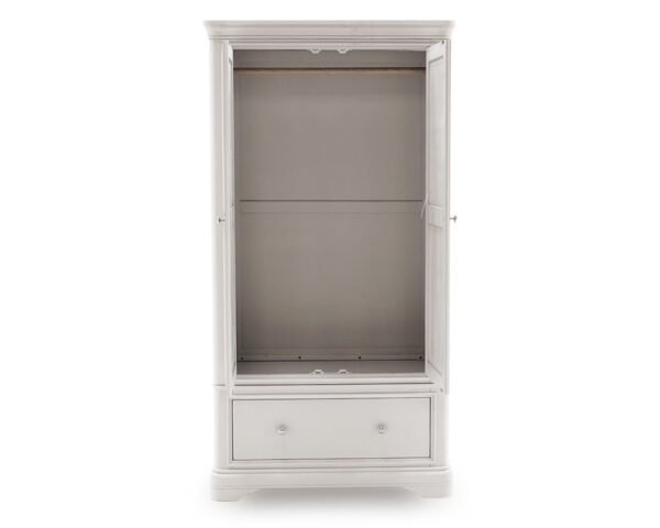 Mabel Taupe Wardrobe 2 Door Open