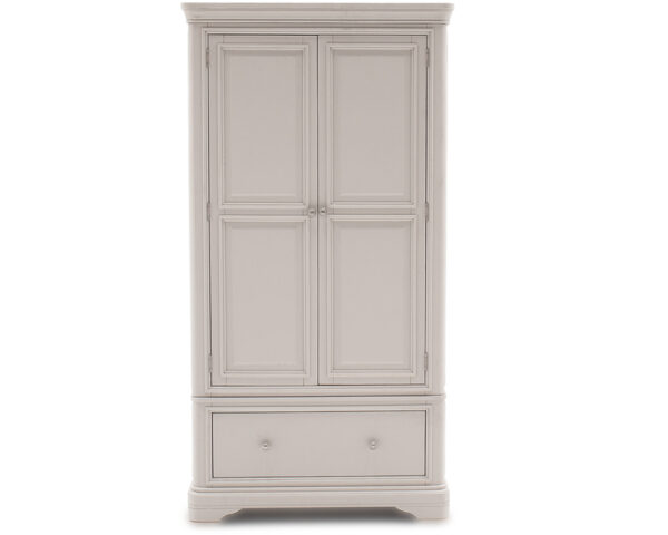 Mabel Taupe Wardrobe 2 Door - Straight