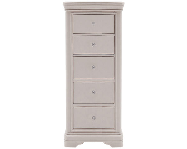 Mable Taupe Tall Chest - 5 Drawer