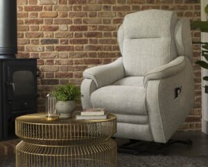 Parker Knoll Boston 25 Fabric Riser Recliner - Ripple Mist Rise (3)